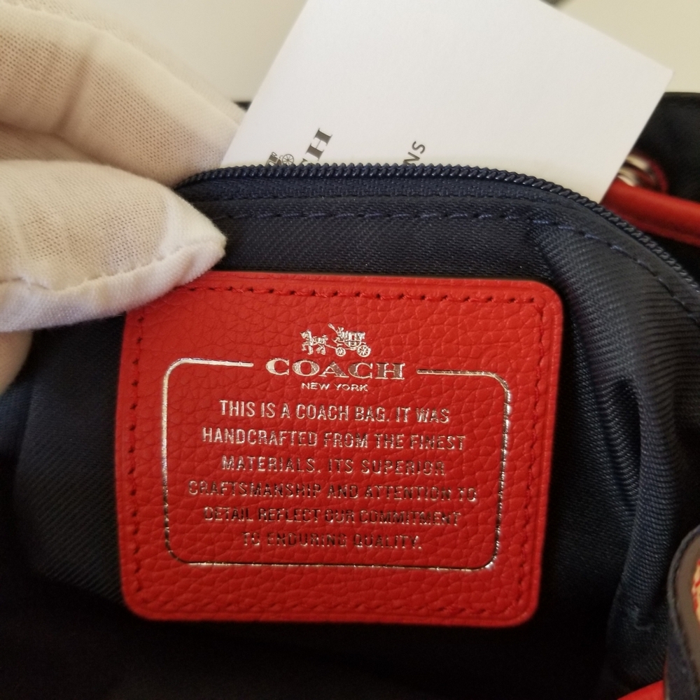 Coach Charlie Floral Leather Mini Backpack Rucksack - Picture 13 of 14